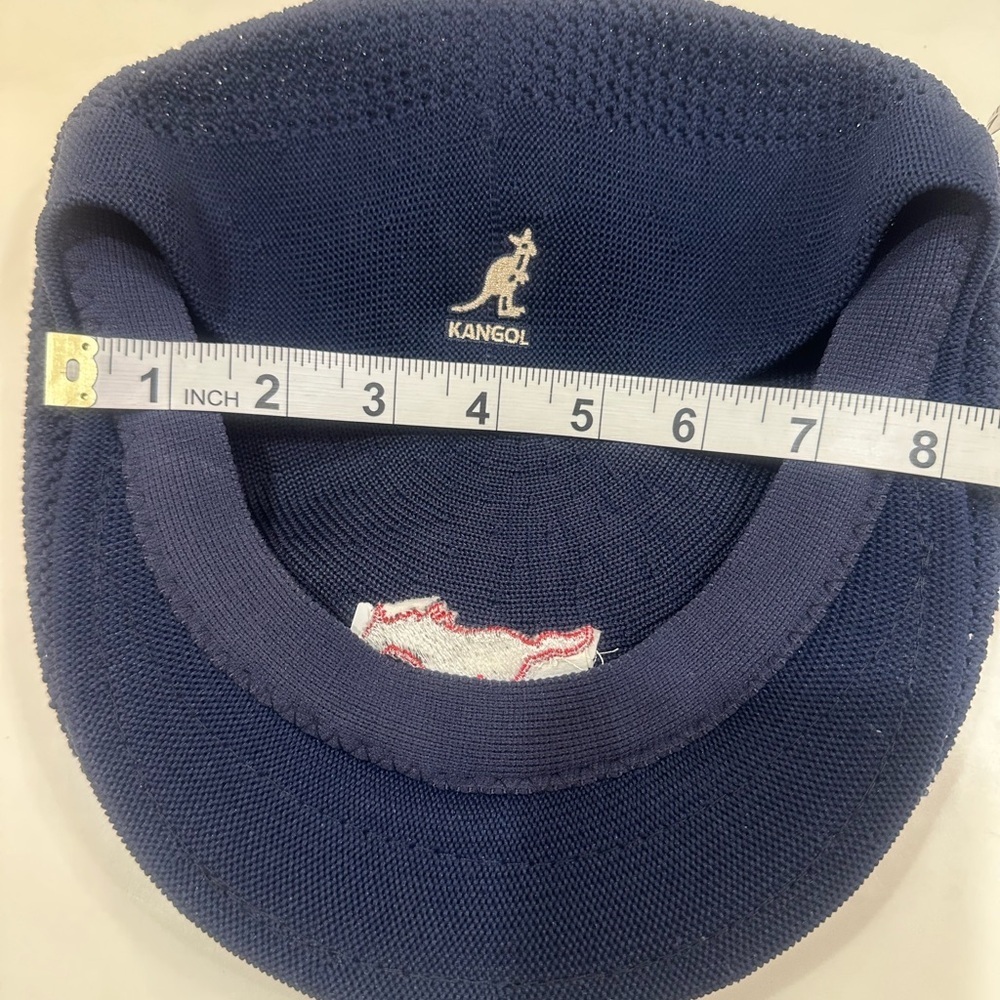NWT Kangol 504 Ventair Mesh Cap XL Navy Blue SMU/Ford Mustangs Horse Logo - Picture 9 of 9